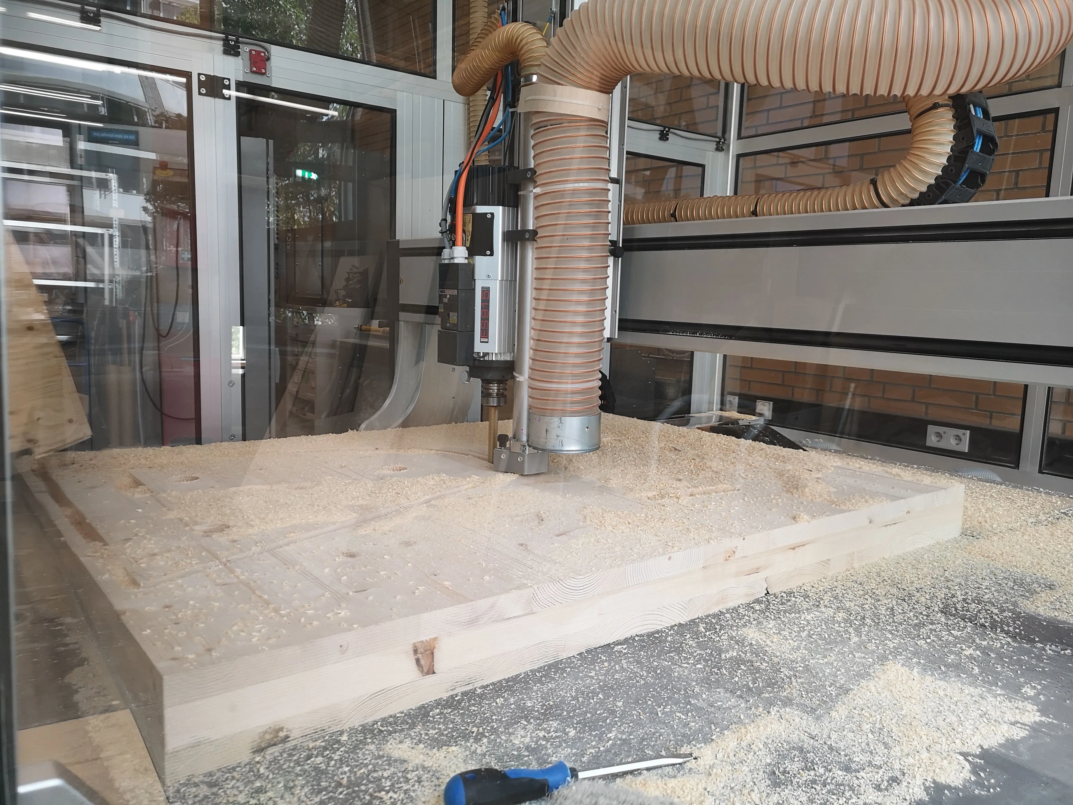 Figure 63  - Prefabrication of the demonstrator pieces.