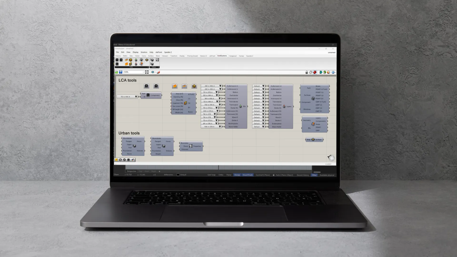 Grasshopper plugin developed for BuildSystems